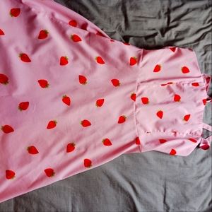 Shein Pink Strawberry Dress S/M